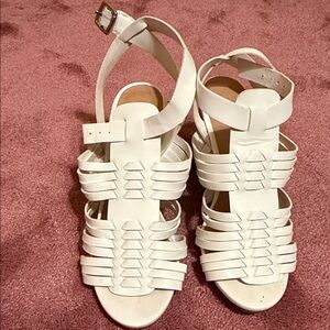 Madden Girl White Strappy Sandals